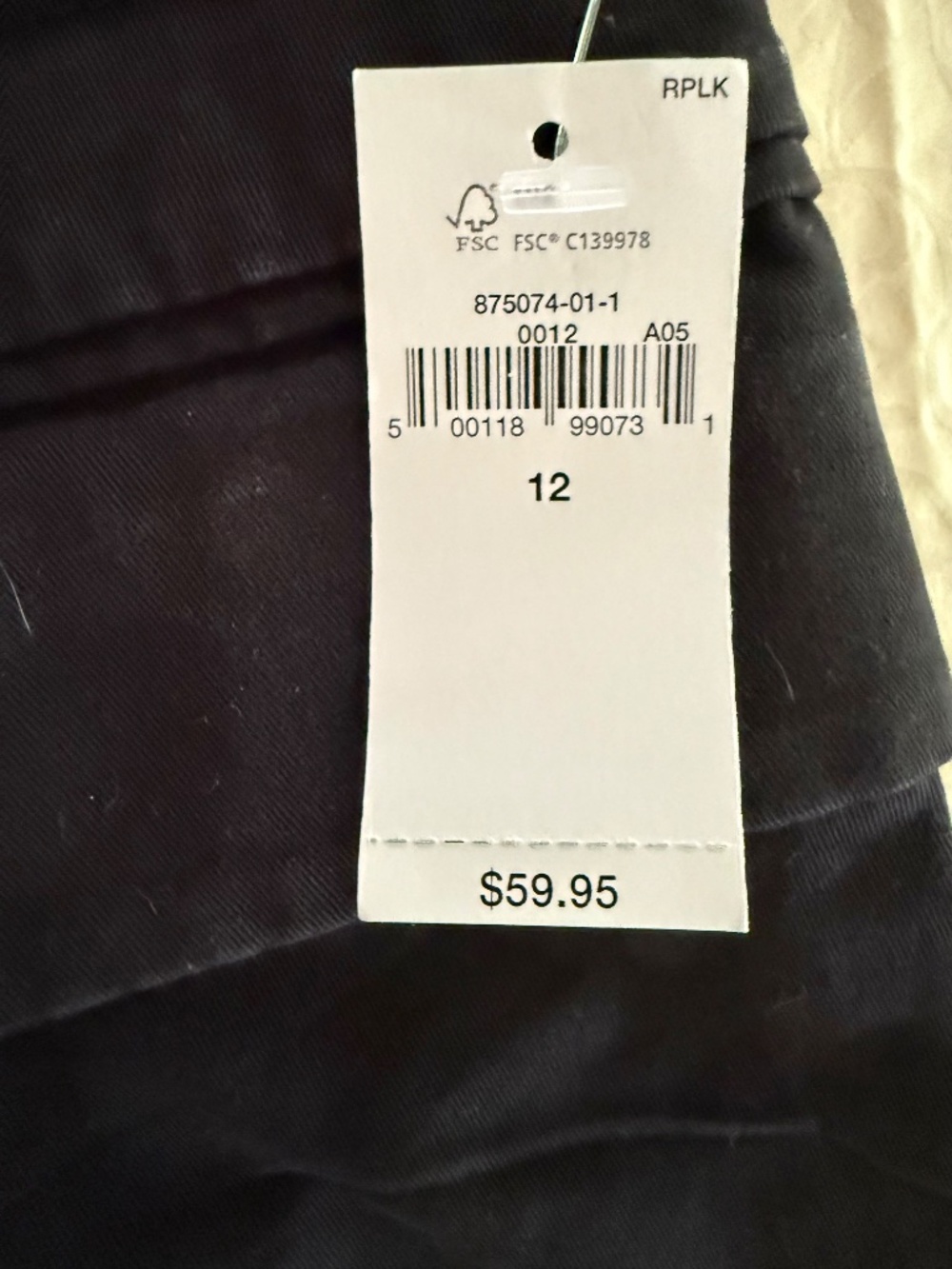 GAP Black Mini Cargo Skirt NWT size 12 - Picture 2 of 7